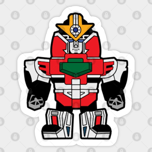 Megazord Time Force Chibi Sticker by mighty corps studio